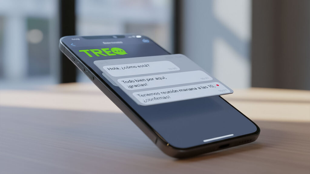 Vista previa de las respuestas de TREO como CRM de confianza.